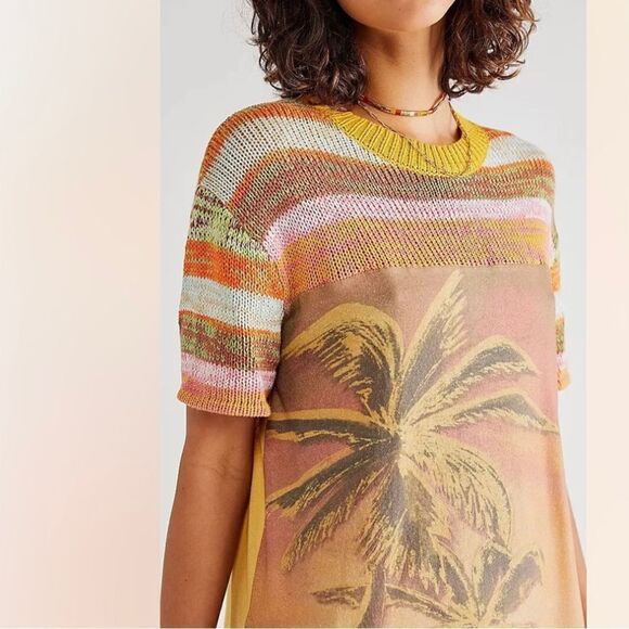 NWOT Free People Ibiza Swit Knit
Crochet Tee size S,M - Picture 1 of 9